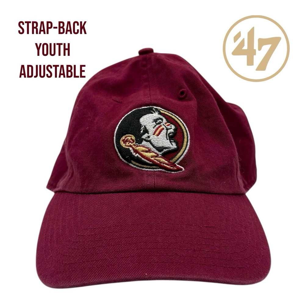 Florida State Seminoles 47 Brand Strap-back Youth Clean Up Adjustable Hat Garnet